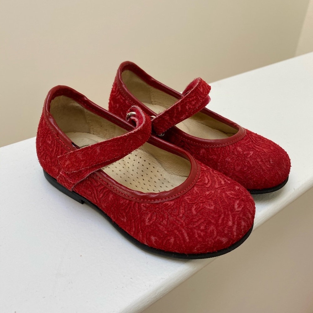 Gallucci Baby Girl Red Ballet Flats size 21